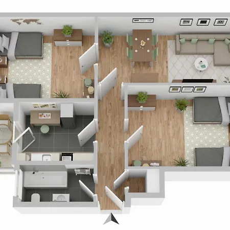 Cosyhomes24 - Centrally With Parking Space And Living - Ge11b 公寓